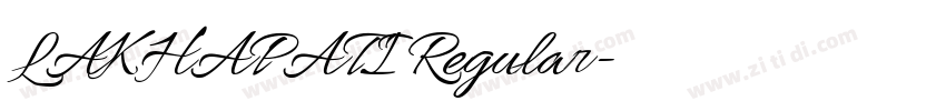 LAKHAPATI Regular字体转换